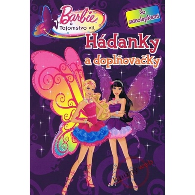 Barbie Tajomstvo víl - Hádanky a doplňovačky so samolepkami Mattel