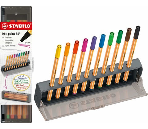 Stabilo point 88 Click Set 10 fixů