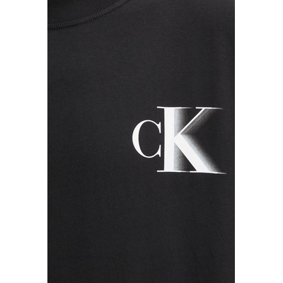 Calvin Klein Jeans Памучна тениска Calvin Klein Jeans в черно с принт J30J327475 (J30J327475)