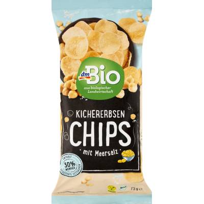 dmBio cizrnové chipsy s mořskou solí 75 g