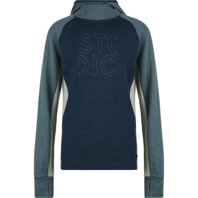 Stoic Детски вълнен пуловер Stoic Kid's Merino260 StadjanSt. Hoody Merino hoodie - Dark Navy Multi - размер 104 (EU) (703-2794-0611)