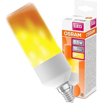 Osram LED žiarovka S efektom plameňa, 0,5 W, 10 lm, teplá biela, E14 LED SSTICK FLAME 0,5W/515 230VE274X
