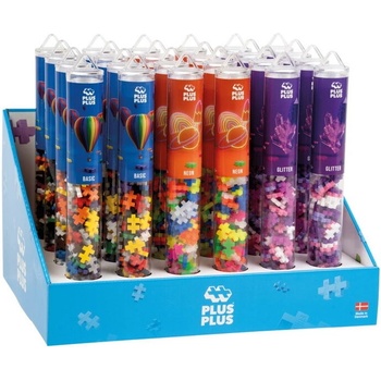 Plus-Plus Tuby Basic a Glitter 100 ks 24 ks