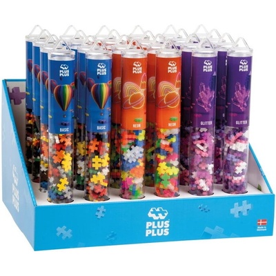 Plus-Plus Tuby Basic a Glitter 100 ks 24 ks
