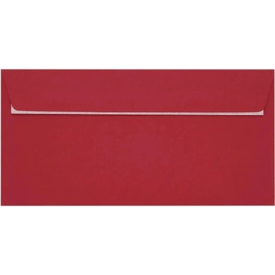 Poštová obálka tmavá červená DL (110x220mm) PS
