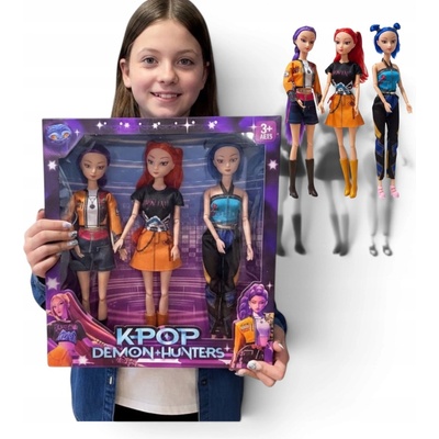 K-Pop Demon Hunters 3 ks Rumi Mira a Zoey 30cm