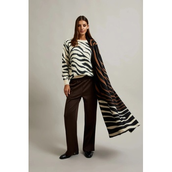 Moodo Кафяв шал със животински принт Moodo Moodo | Kafyav | ЖЕНИ | ЕДИН РАЗМЕР