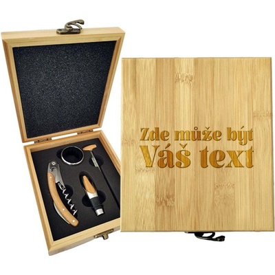 Sada na víno s vlastním textem