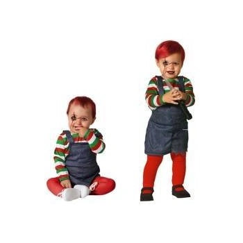 BigBuy Carnival Маскировъчен костюм за бебета Окървавена кукла Halloween Размер 12-24 месеца