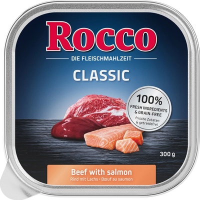 Rocco Classic hovädzie s lososom 9 x 300 g