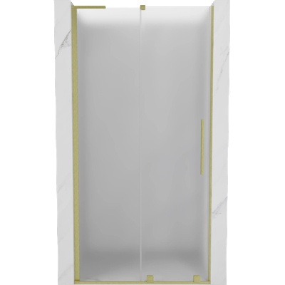 Mexen Velar L плъзгащи се душ врати 120 см, матови, златисто четкани - 871-120-003-31-55 (871-120-003-31-55)