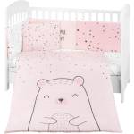 KikkaBoo Бебешки спален комплект 6 части 70/140 Bear with me Pink (kikka-41101060120)