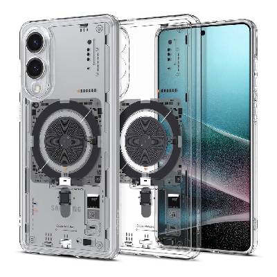 Хибриден кейс с висока степен на защита с MagSafe за Samsung Galaxy S25 Edge - Spigen Ultra Hybrid MagSafe Neo One Case (прозрачен) (ACS09416)