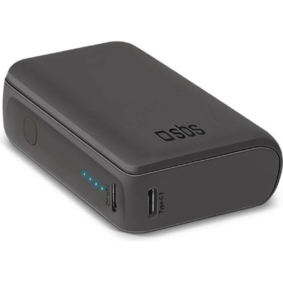 SBS Външна батерия/power bank/ SBS TTBB10000MINIK, 10000mAh, черна, 10W, 1x USB-A, 2x USB-C (TTBB10000MINIK)
