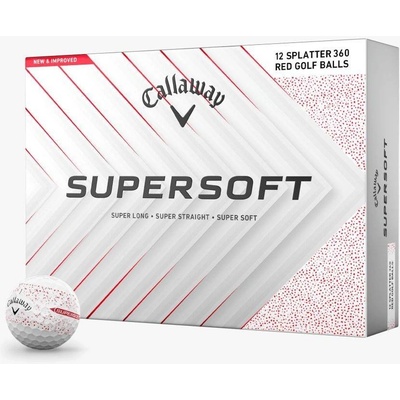 Callaway Supersoft Red Splatter 3 x 3 ks