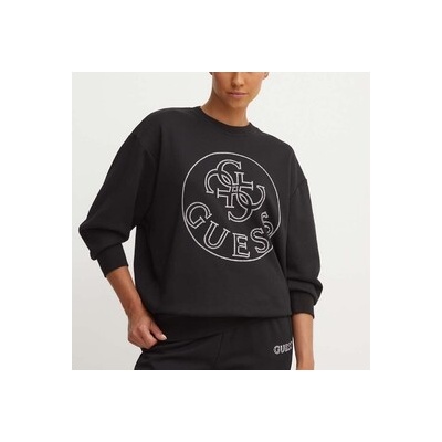 Guess noÉmie cn sweatshirt V4YQ03KC3D2-JBLK čierna