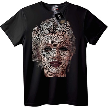 NOONEBRAND Тениска Калиграм Марлене Монро - 6XL, White