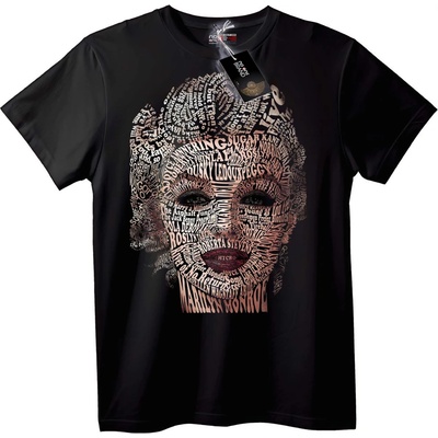 NOONEBRAND Тениска Калиграм Марлене Монро - 6XL, White