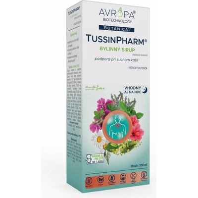 Avropa TussinPharm bylinný sirup 200 ml