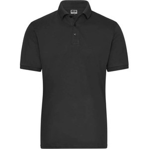 Daiber jn 1806 / Мъжка еластична поло тениска от органичен памук - черна xxl (02180600205)