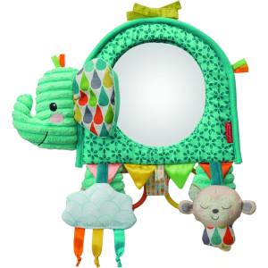 Infantino Бебешка играчка с активности и огледало Infantino - Слонче (IN316313)