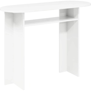 vidaXL Конзолна маса Бяло 100 x 39, 5 x 75 см Инженерна дървесина (8001158)