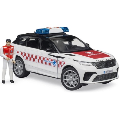 Bruder 2885 Auto Range Rover Velar ambulance model na baterie Světlo Zvuk