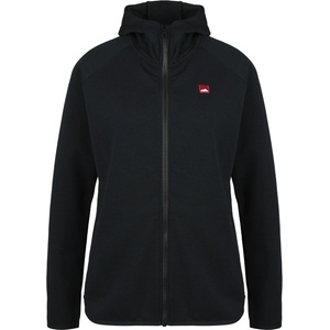 Bergfreunde Дамски вълнен пуловер Bergfreunde Women's MerinoFleece NeuffenBF. Zip Hoody Fleece jacket - Black (105-5852-0113)