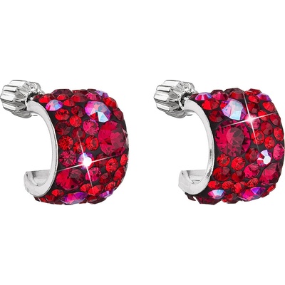 Pavona visací s krystaly Swarovski červený půlkruh 31280.3 cherry
