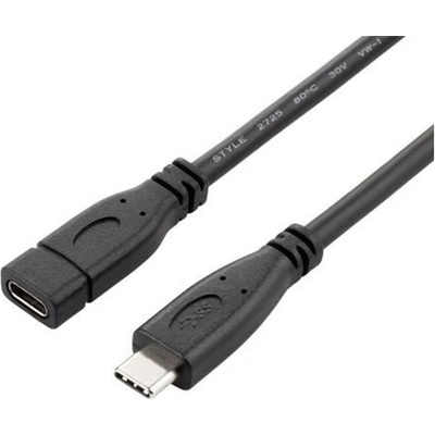 PremiumCord Кабел USB 3.2 Gen2, удължител, C - C, M/F, 1, 5 м, черен KU31MFA015 (KU31MFA015)