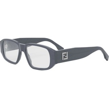 Fendi Squared Grey Rectangular Eyeglasses
