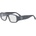 Fendi Squared Grey Rectangular Eyeglasses