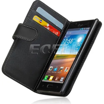 Image 1 of LG Optimus L7 P700 Wallet Калъф Черен + Протектор