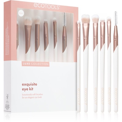 EcoTools Luxe Collection Exquisite комплект четки за очи и вежди 6 бр
