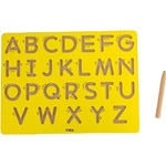 Viga Toys Тактилна дъска Viga Toys - За изписване на главни букви (44696)