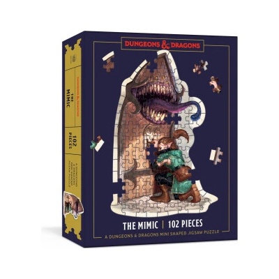 Dungeons & Dragons Mini Shaped Jigsaw The Mimic Edition 102-Piece Collectible for All Ages