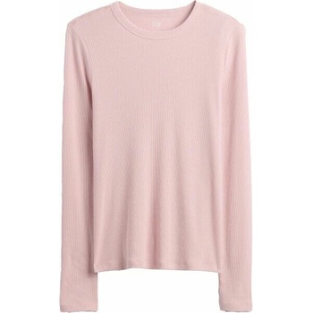 GAP V-FAST LS ESSENTIAL RIB TEE lososová