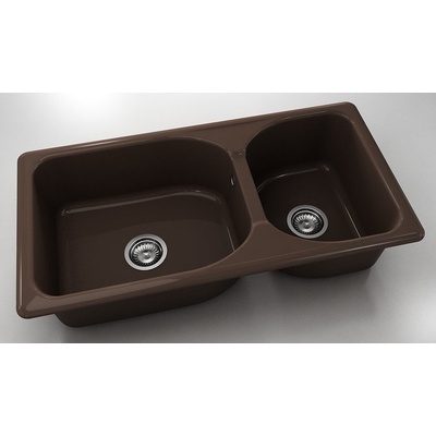 FAT Mивка Classic 214, Polymer marble, 18 Тъмно венге, с включен сифон