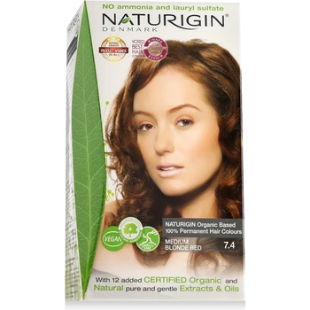 NATURIGIN Permanent Hair Colour Боя за коса 115 ml цвят Medium Blonde Red 7.4