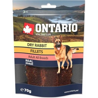 Ontario Snack Dog Dry Rabbit Fillet 70 g