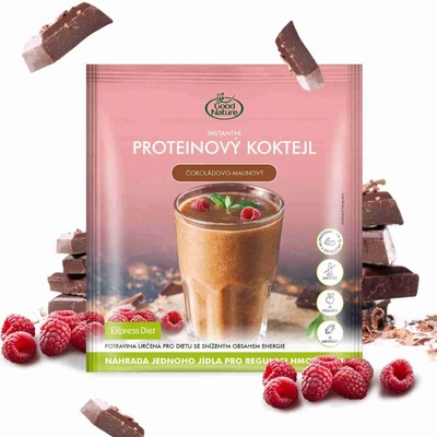 Good Nature Express Diet instantní proteinový čokoládovo-malinový koktejl na hubnutí 60 g