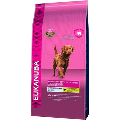 EUKANUBA Възрастни Контрол на Теглото Големи Породи 15 кг