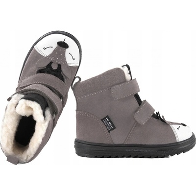 Mido Noster 22-28 zimní boty voděodolné sněhule s membránou šedá