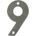 AMIG ЦИФРА 9 6см В БЛИСТЕР ИНОКС (6777)