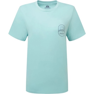 Mountain Equipment Дамска тениска Mountain Equipment Women's Alpenglow Tee T-shirt - Aqua - размер 38 (EU) (916-5944-0213)