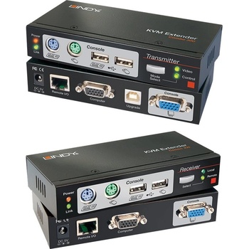 Image 1 of Lindy LINDY Cat5 KVM екстендър Combo 300 PS/2 USB & VGA (39378)