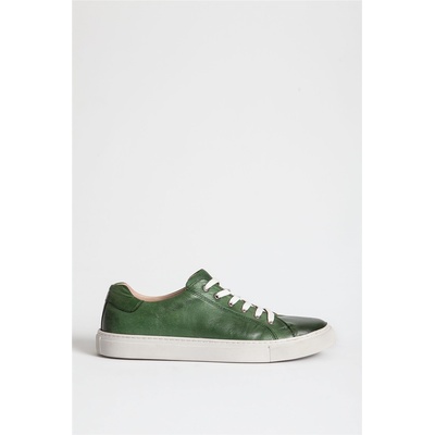 Jacket Club Мъжки обувки от естествена кожа - Светлозелени #318558 (318558_Зелен)