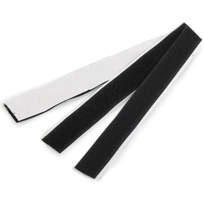 Stoklasa Suchý zip háček + plyš samolepicí stříhaný šíře 20 mm Balení: 10 pár, Varianta: černá černá