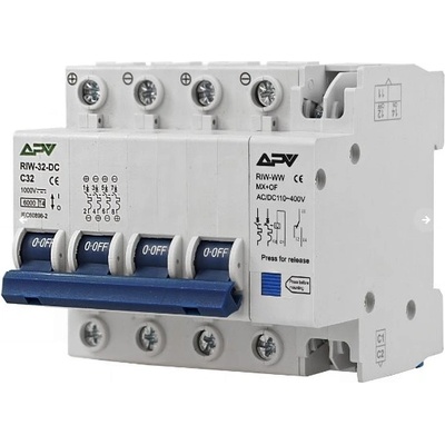 FVE odpínač integrovaný s vypínací spouští Adelid APV 4P 32A 1000V DC