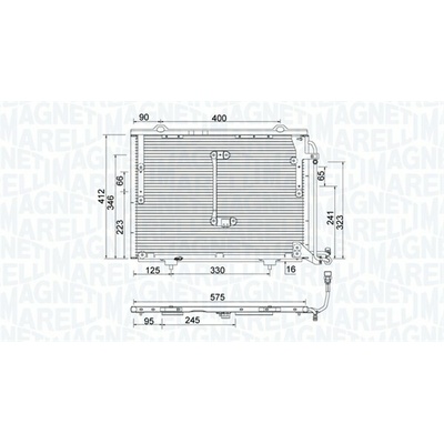 Kondenzátor klimatizace MAGNETI MARELLI 350203945000